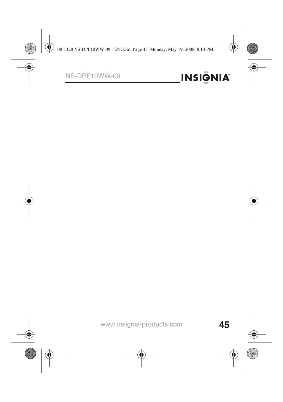 Insignia NS-DPF10WW-09CA User Manual | Page 47 / 48