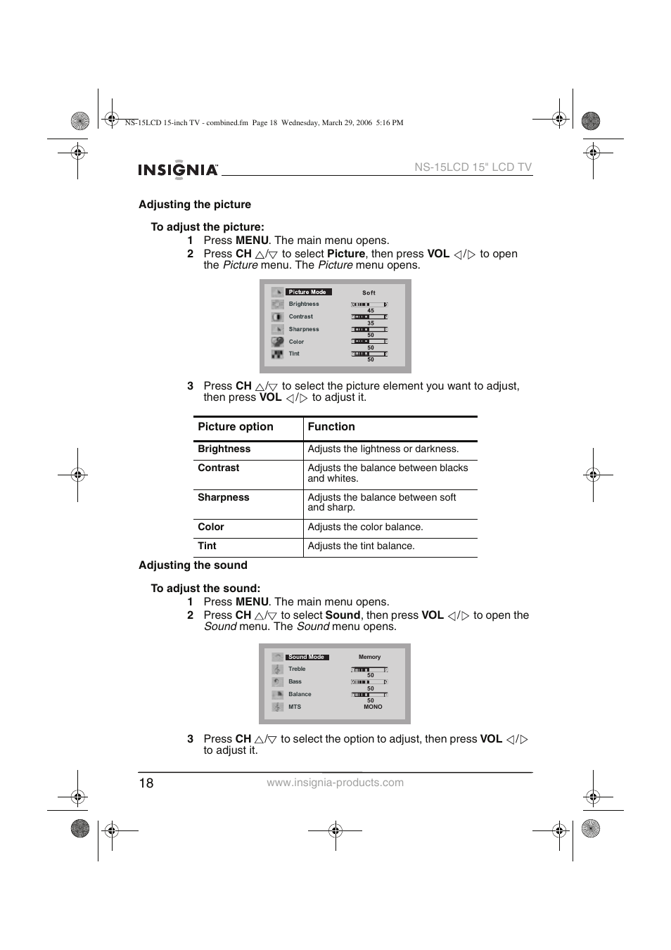 Insignia NS-15LCD User Manual | Page 19 / 90