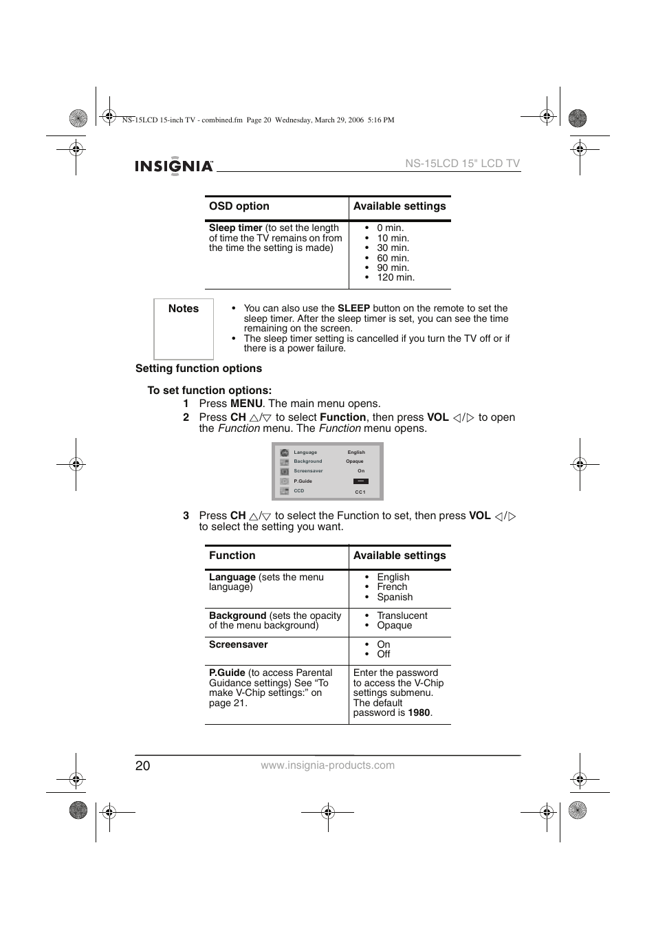 Insignia NS-15LCD User Manual | Page 21 / 90