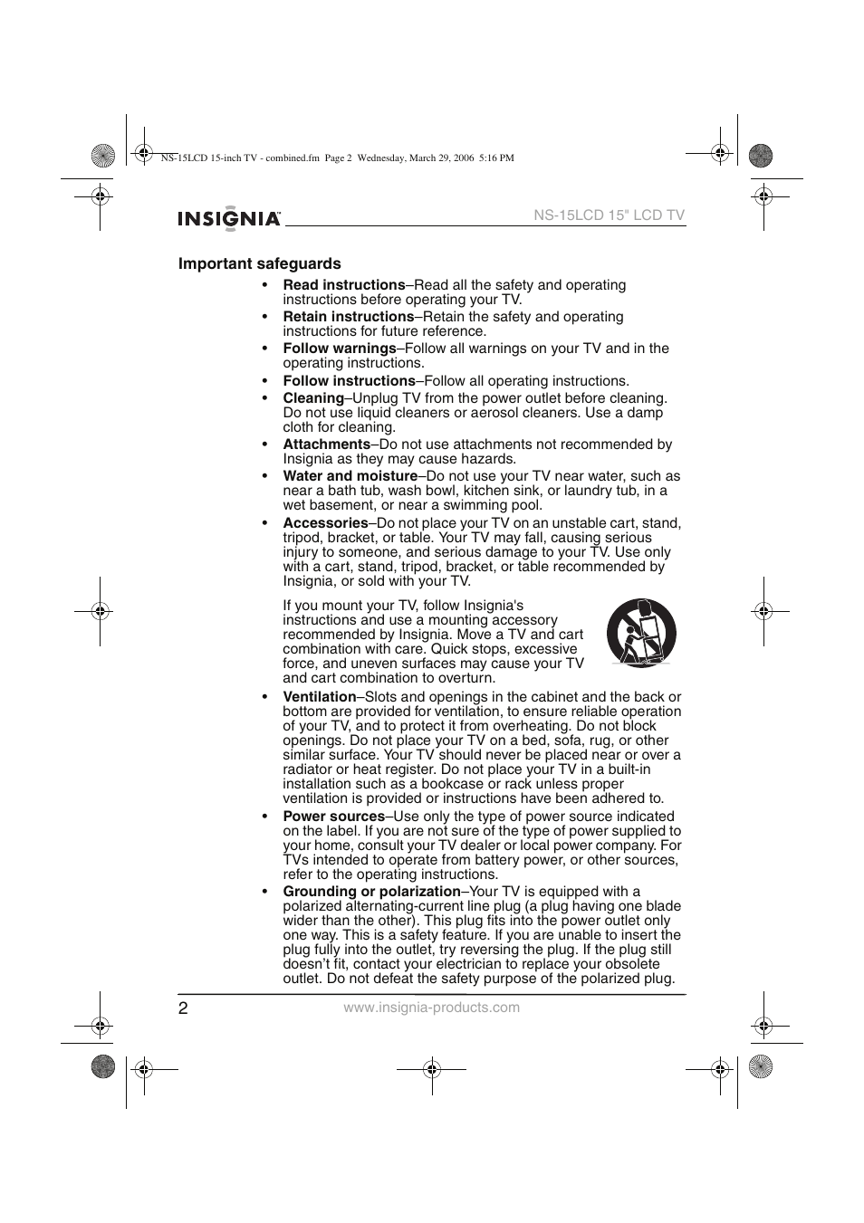 Insignia NS-15LCD User Manual | Page 3 / 90