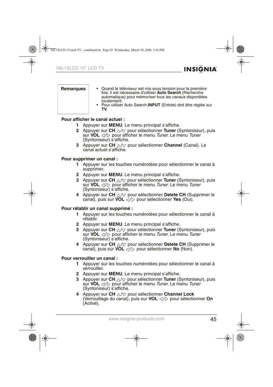 Insignia NS-15LCD User Manual | Page 46 / 90