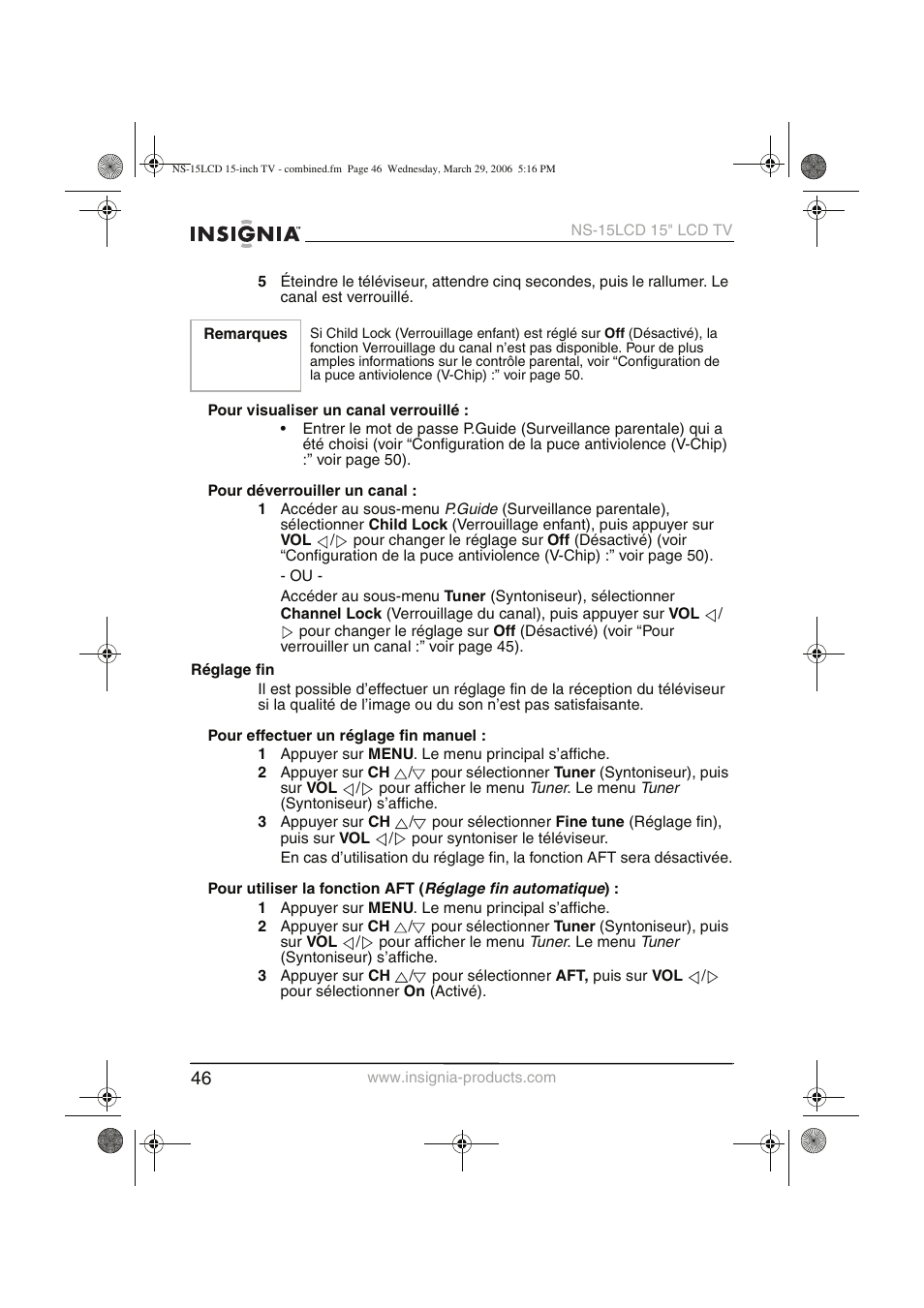 Insignia NS-15LCD User Manual | Page 47 / 90