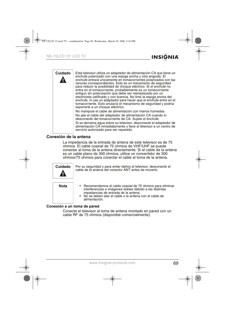 Insignia NS-15LCD User Manual | Page 70 / 90