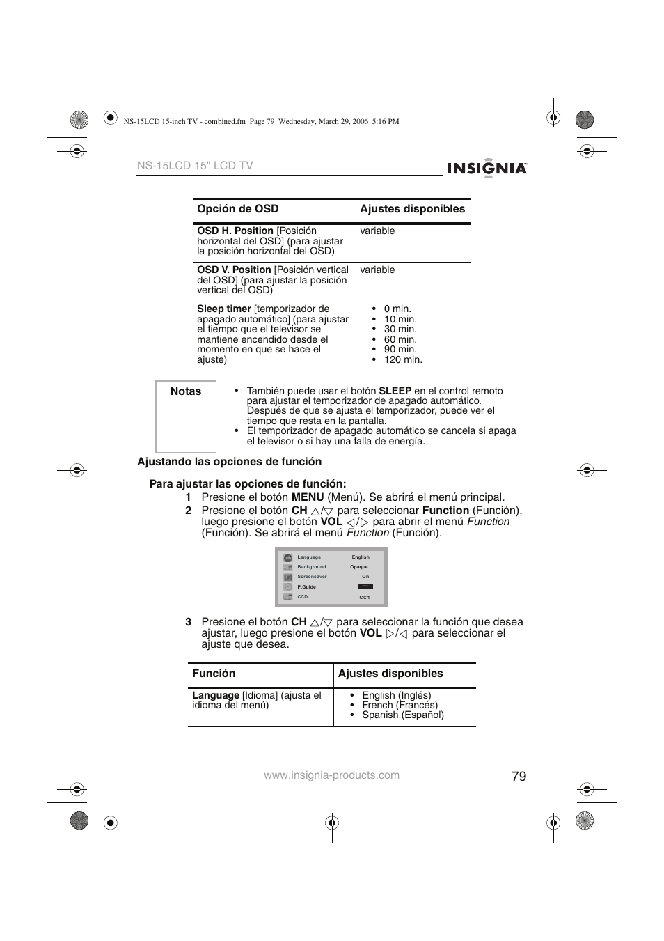 Insignia NS-15LCD User Manual | Page 80 / 90