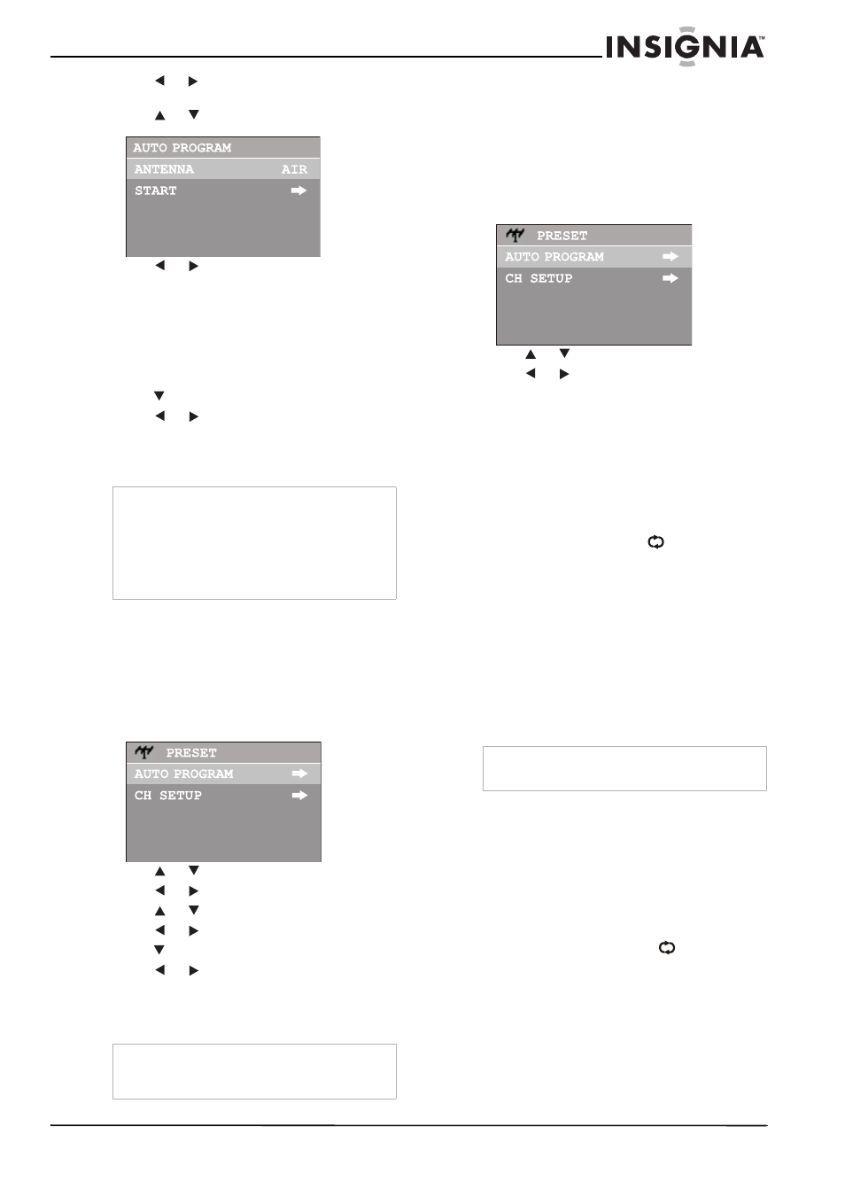 Skipping unwanted channels, Checking dtv signal strength, Selecting channels | Using the number pad, Using the ch+ and ch- buttons, Using the previous channel button | Insignia NS-F24TV User Manual | Page 11 / 66