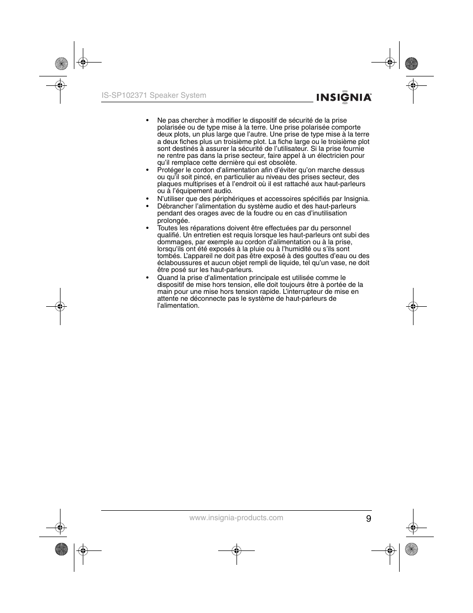 Insignia IS-SP102371 User Manual | Page 11 / 26