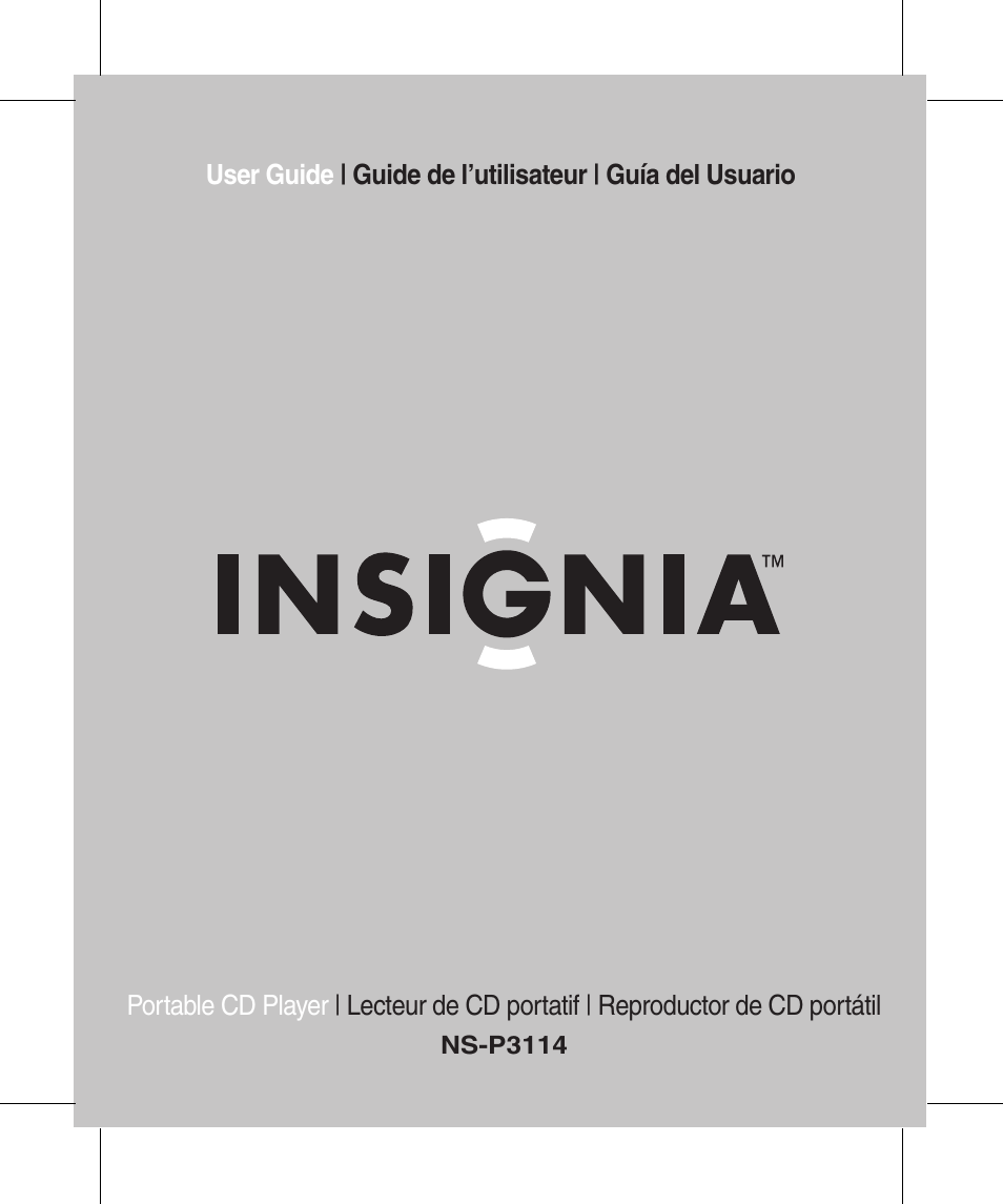 Insignia NS-P3114 User Manual | 96 pages