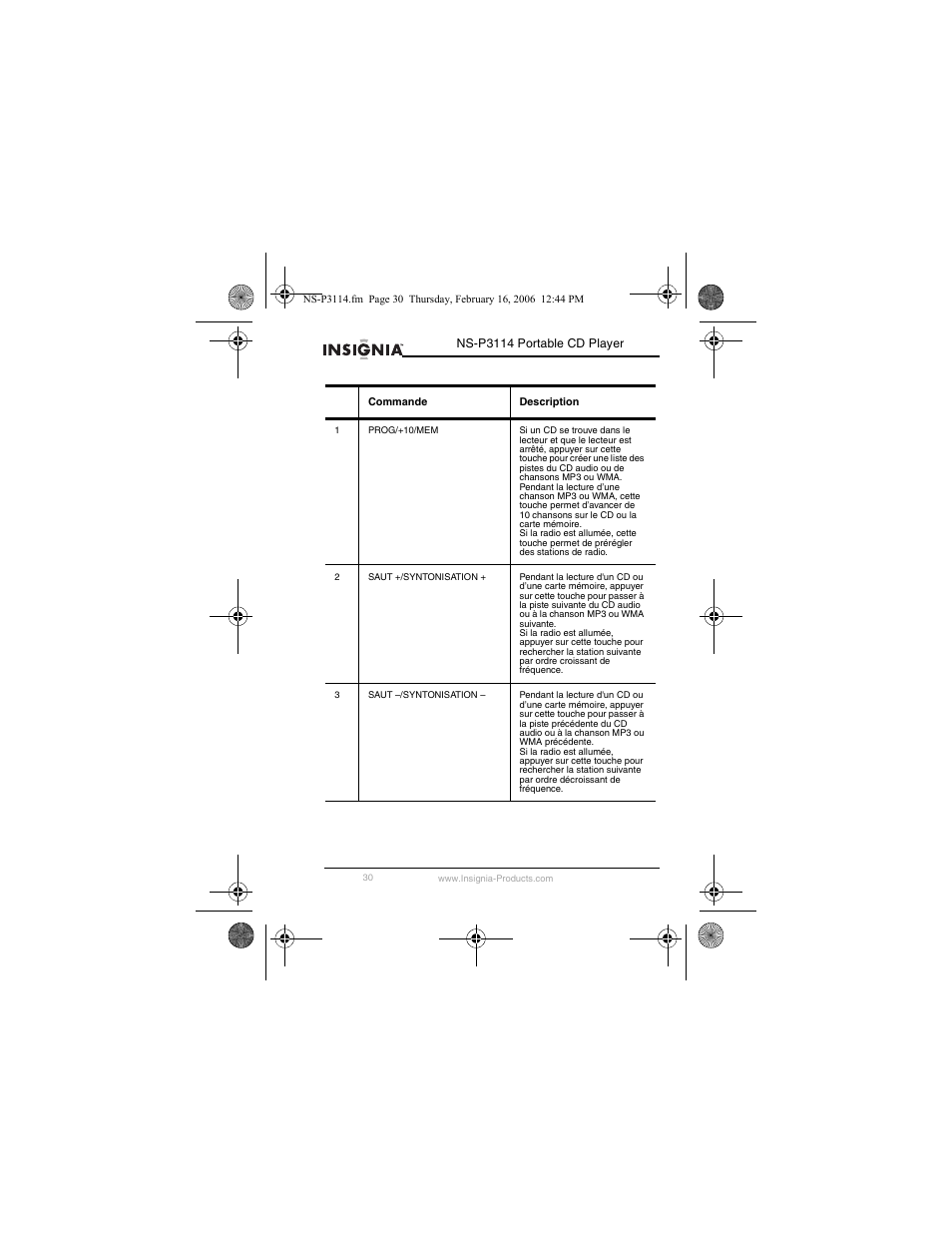 Insignia NS-P3114 User Manual | Page 32 / 96