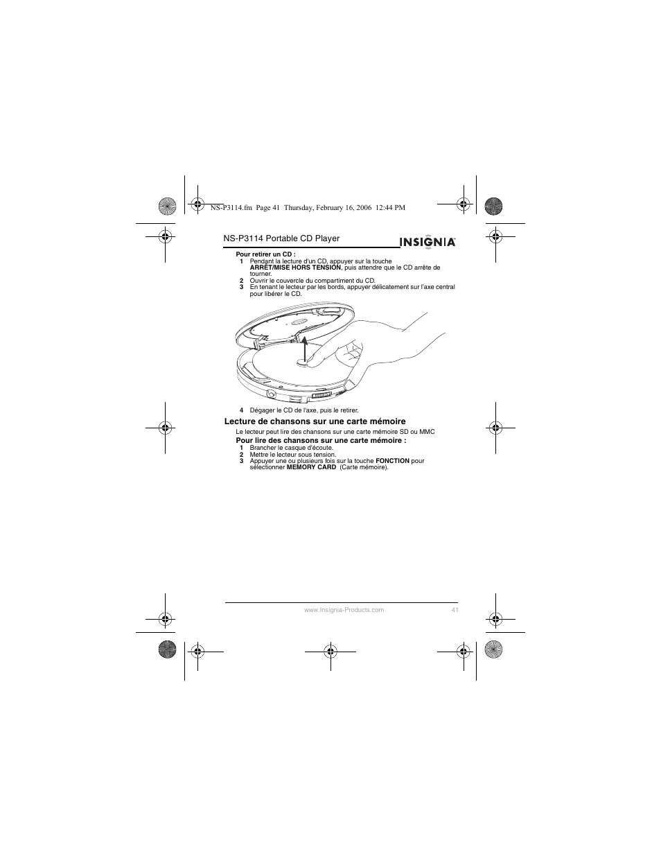 Insignia NS-P3114 User Manual | Page 43 / 96