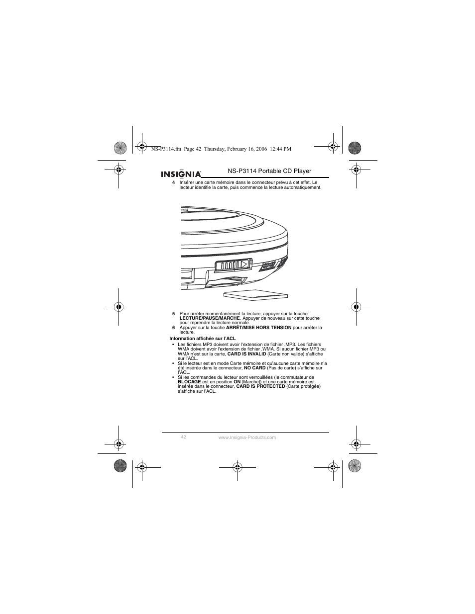 Insignia NS-P3114 User Manual | Page 44 / 96