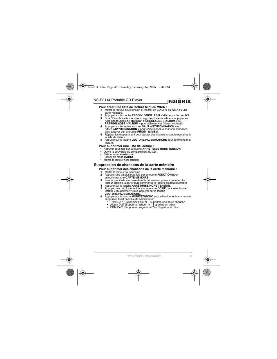 Insignia NS-P3114 User Manual | Page 47 / 96