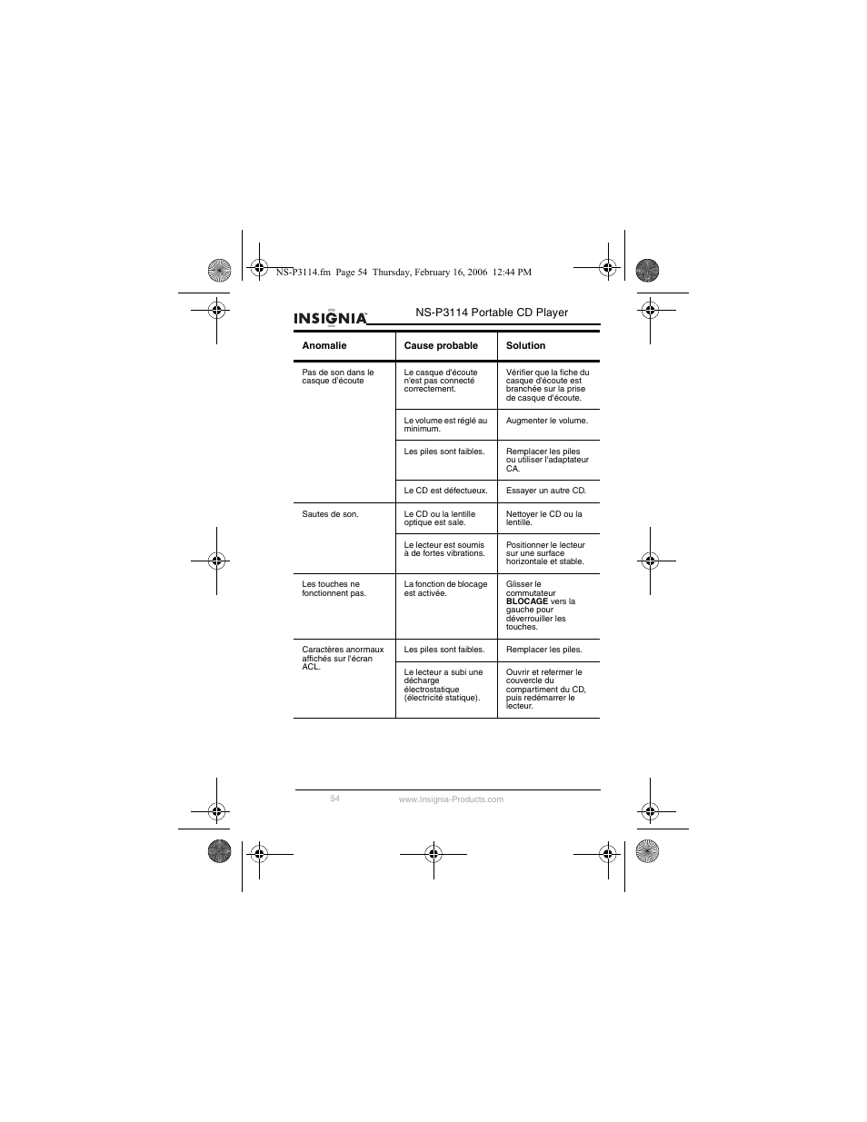 Insignia NS-P3114 User Manual | Page 56 / 96