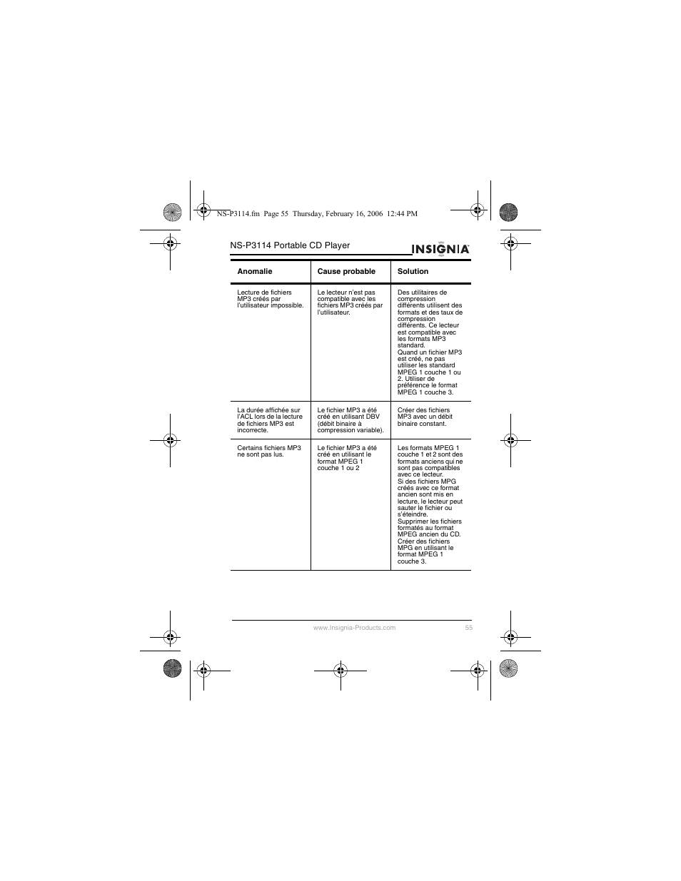 Insignia NS-P3114 User Manual | Page 57 / 96