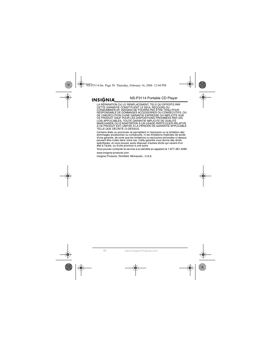 Insignia NS-P3114 User Manual | Page 60 / 96