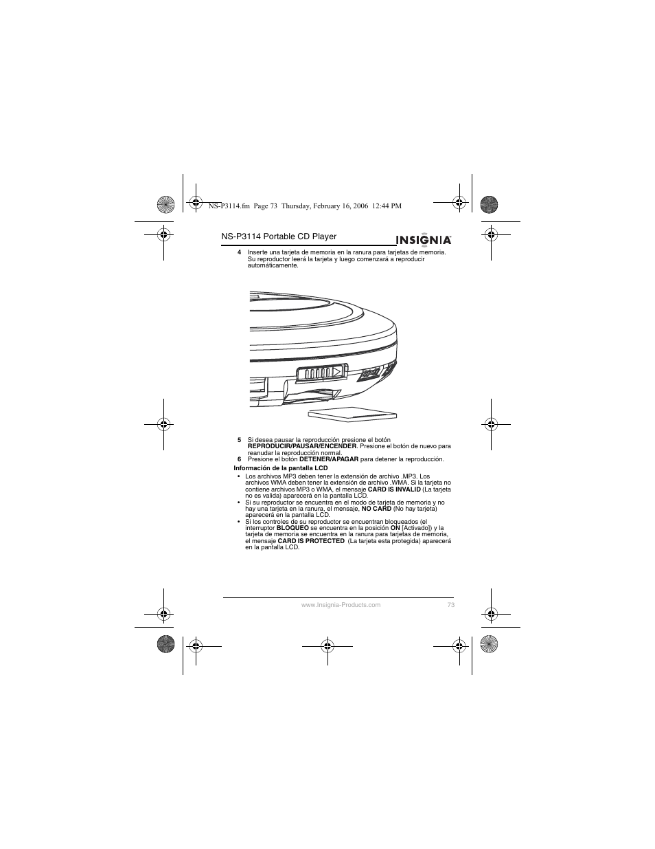 Insignia NS-P3114 User Manual | Page 75 / 96