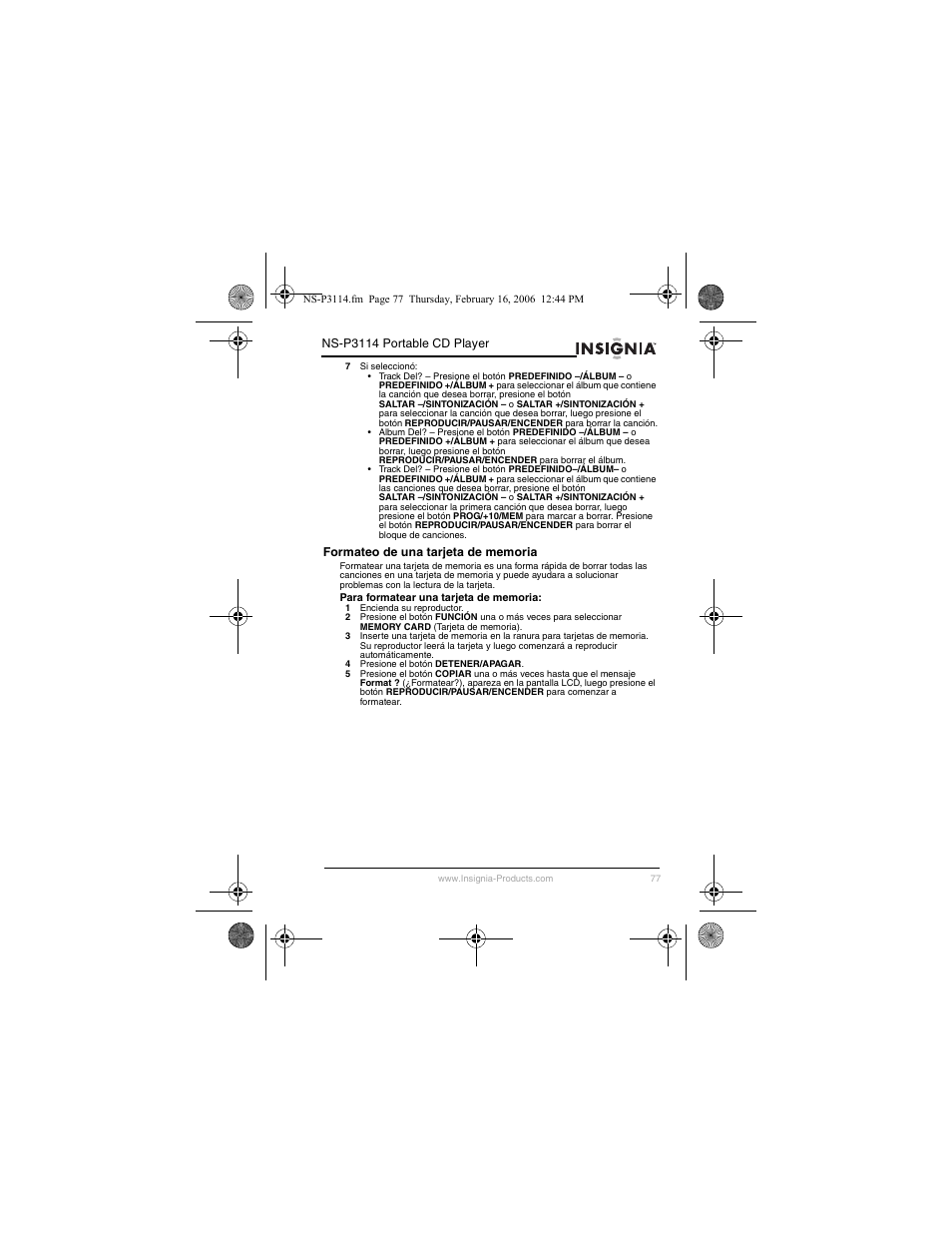 Insignia NS-P3114 User Manual | Page 79 / 96