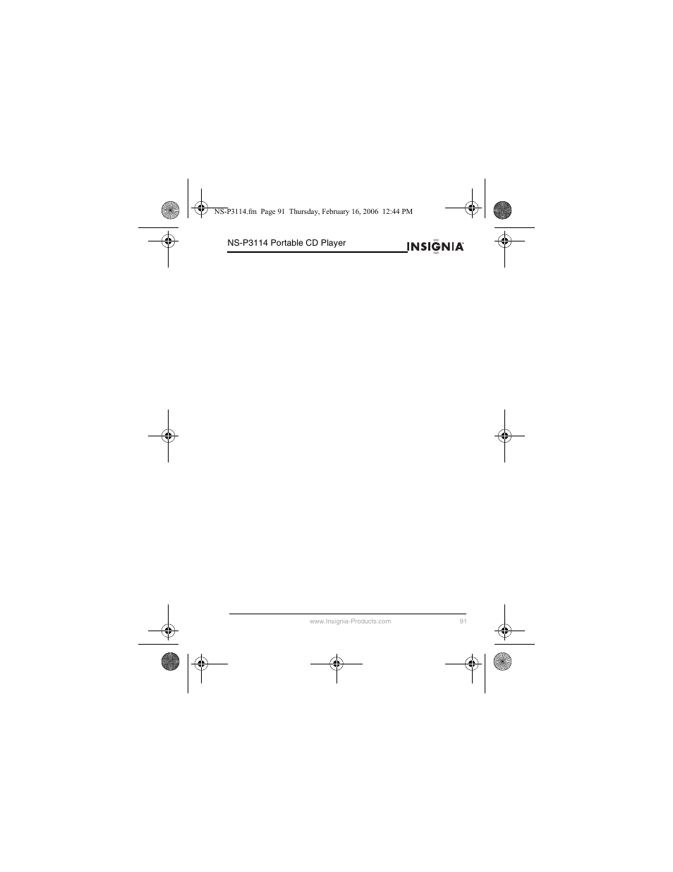 Insignia NS-P3114 User Manual | Page 93 / 96