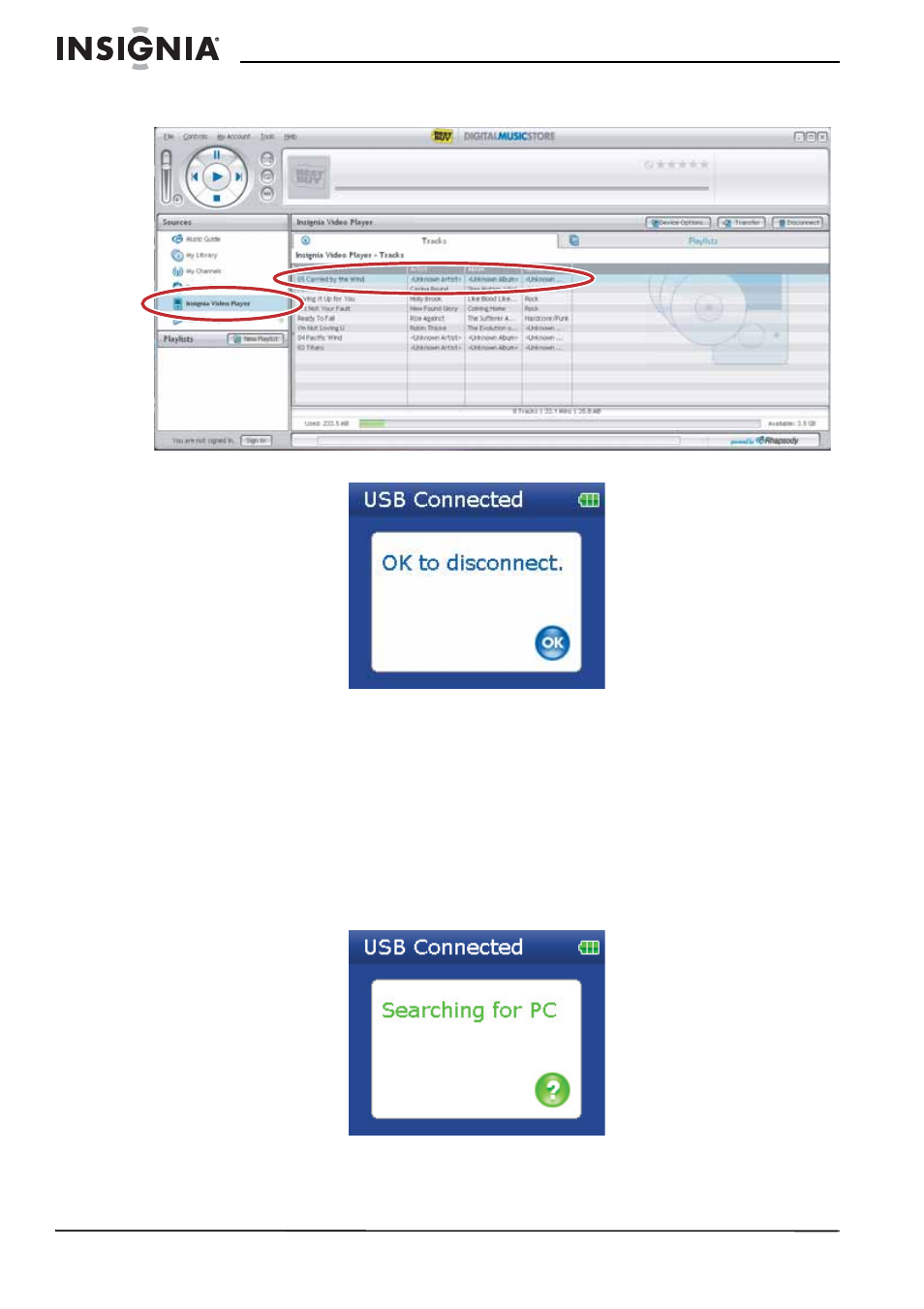 Transferring files using windows explorer | Insignia NS-2V17 User Manual | Page 14 / 68