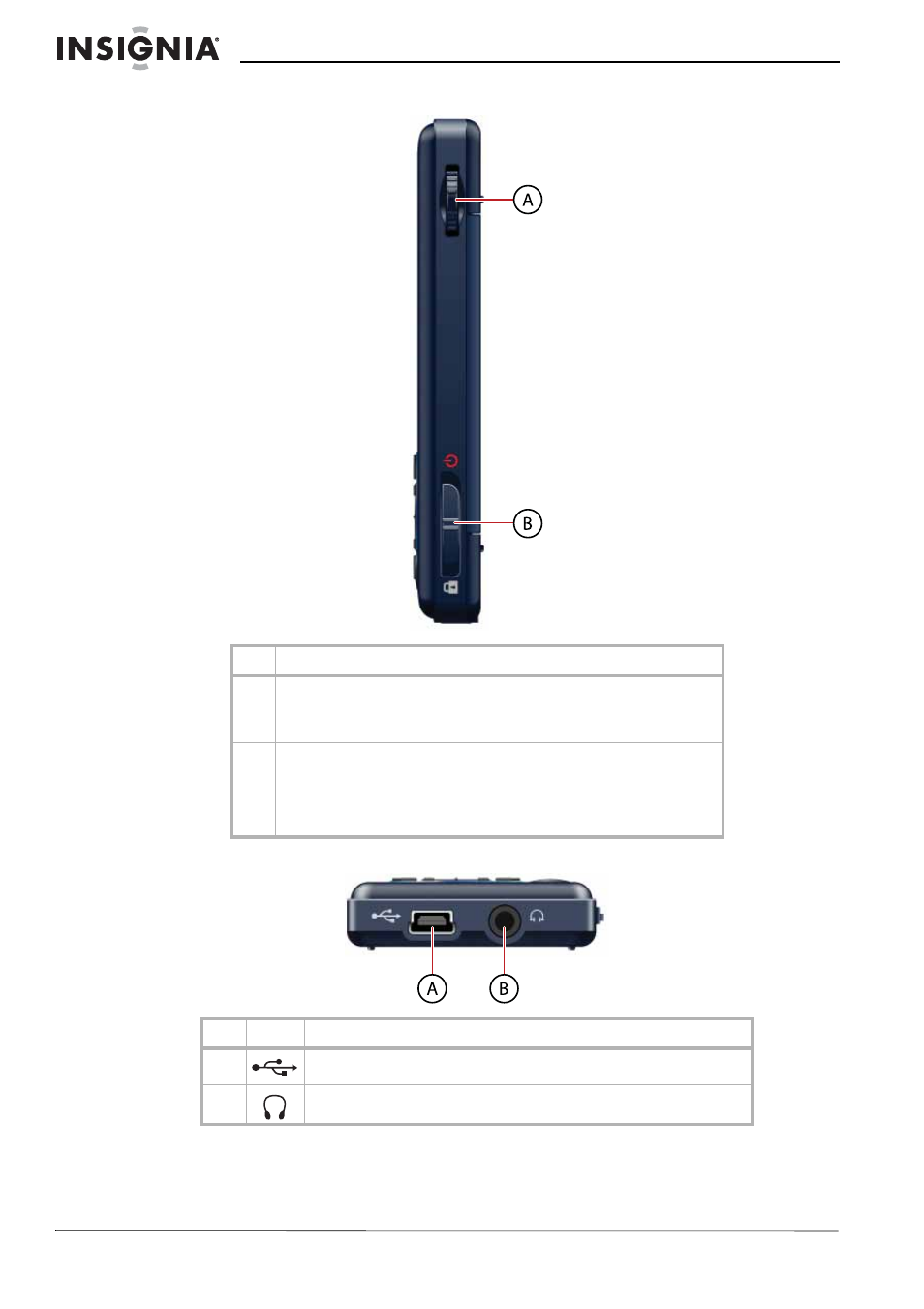 Right side, Bottom | Insignia NS-2V17 User Manual | Page 6 / 68