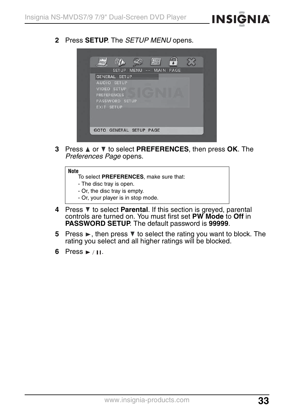 Insignia NS-MVDS7 User Manual | Page 33 / 48