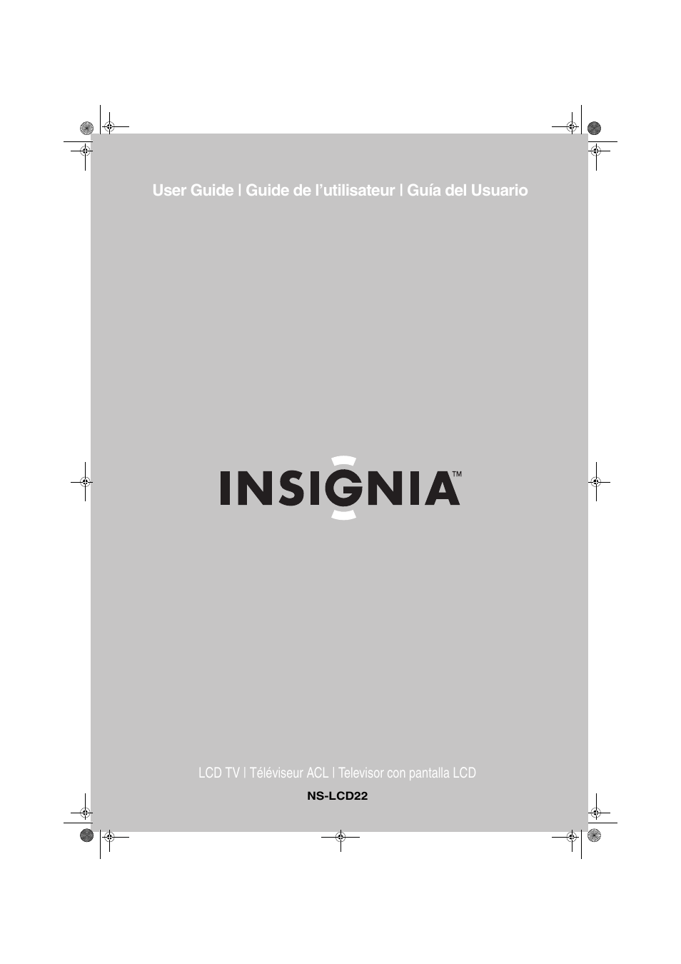 Insignia NS-LCD22 User Manual | 76 pages