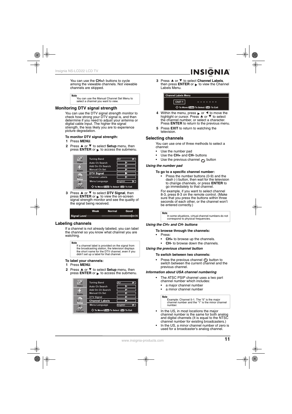 Insignia NS-LCD22 User Manual | Page 13 / 76