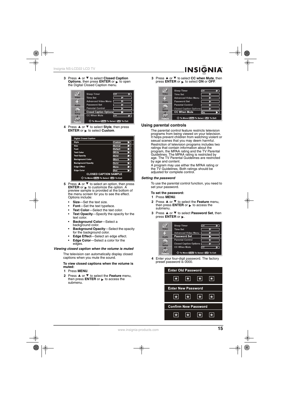 Insignia NS-LCD22 User Manual | Page 17 / 76