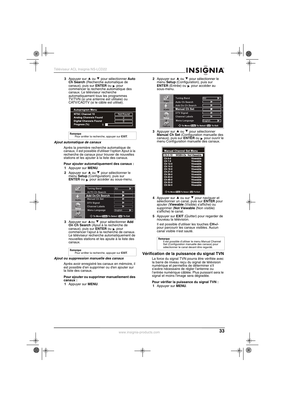 Insignia NS-LCD22 User Manual | Page 35 / 76