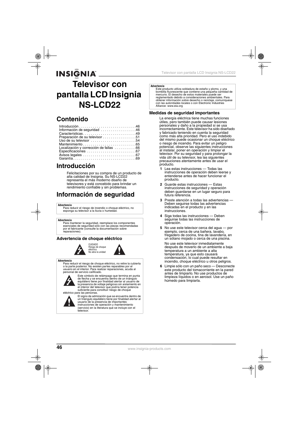 Insignia NS-LCD22 User Manual | Page 48 / 76