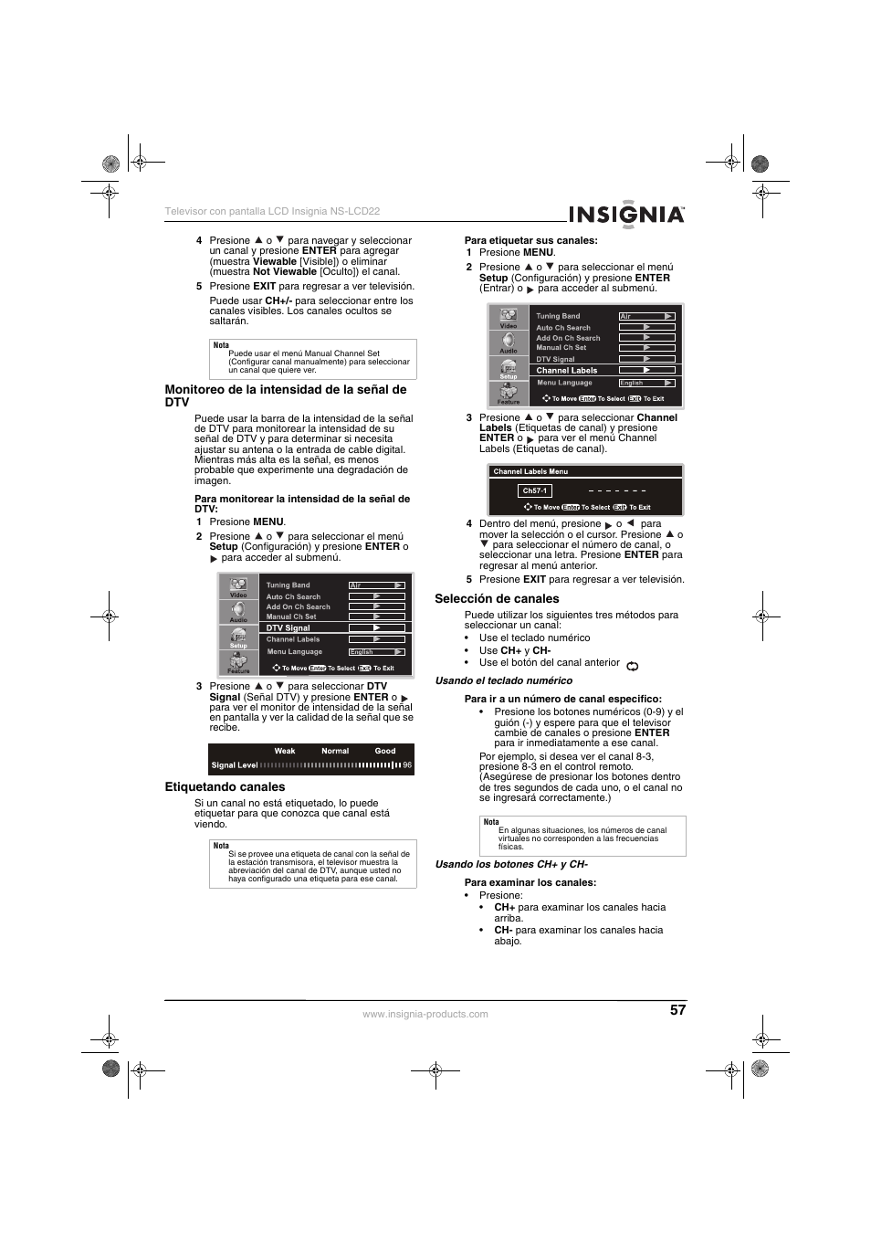 Insignia NS-LCD22 User Manual | Page 59 / 76