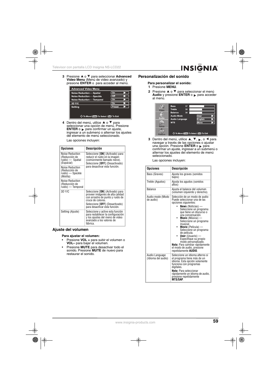 Insignia NS-LCD22 User Manual | Page 61 / 76