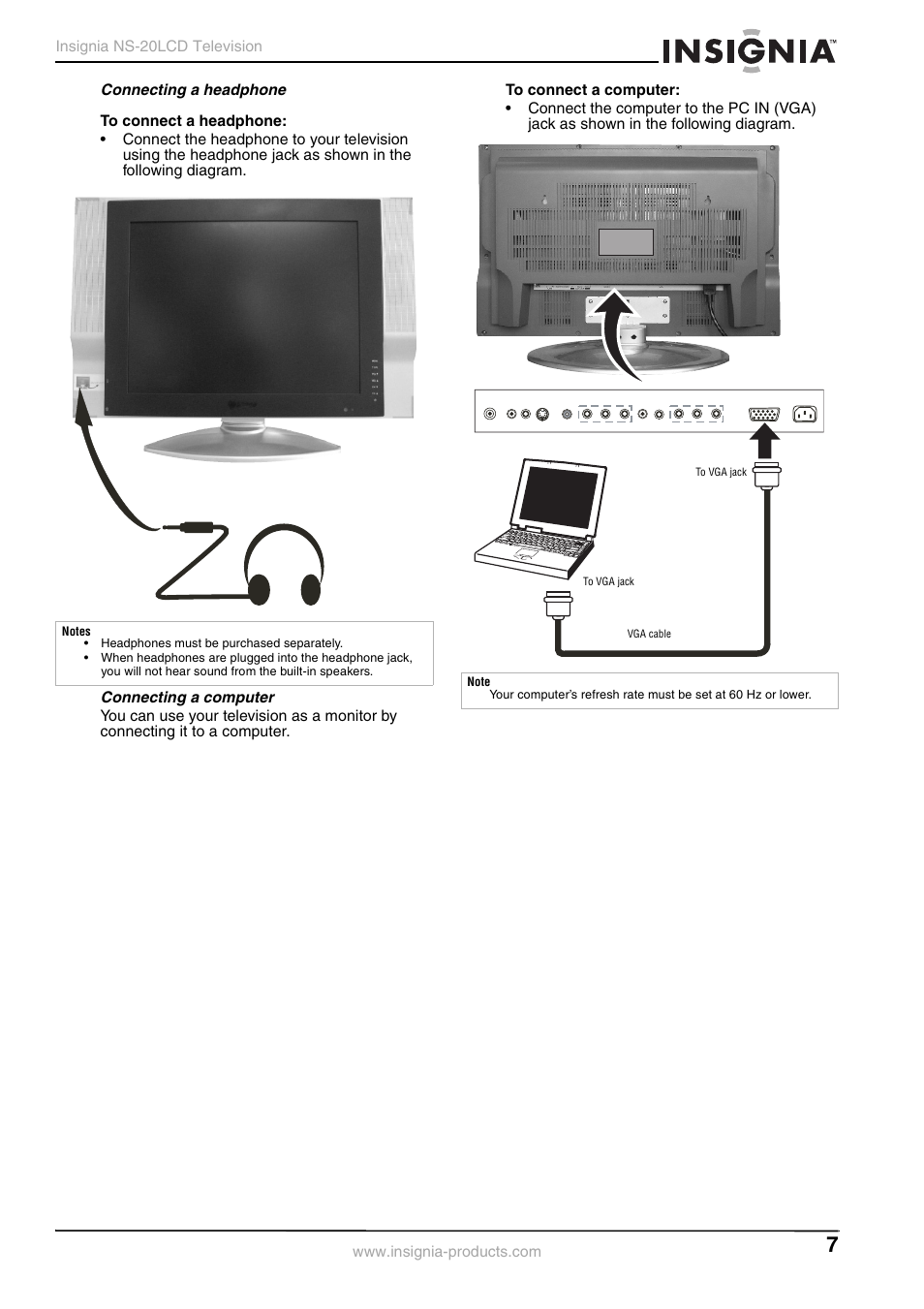 Insignia NS-20LCD User Manual | Page 9 / 48