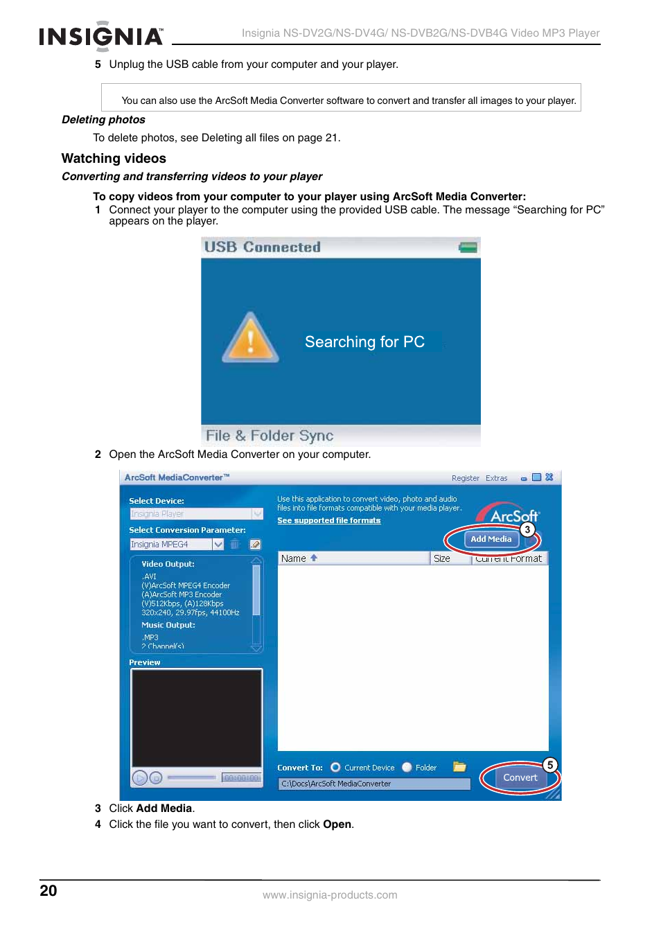 Watching videos | Insignia NS-DVB2G/DVB4G User Manual | Page 22 / 72