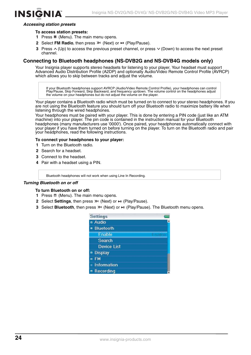 Insignia NS-DVB2G/DVB4G User Manual | Page 26 / 72