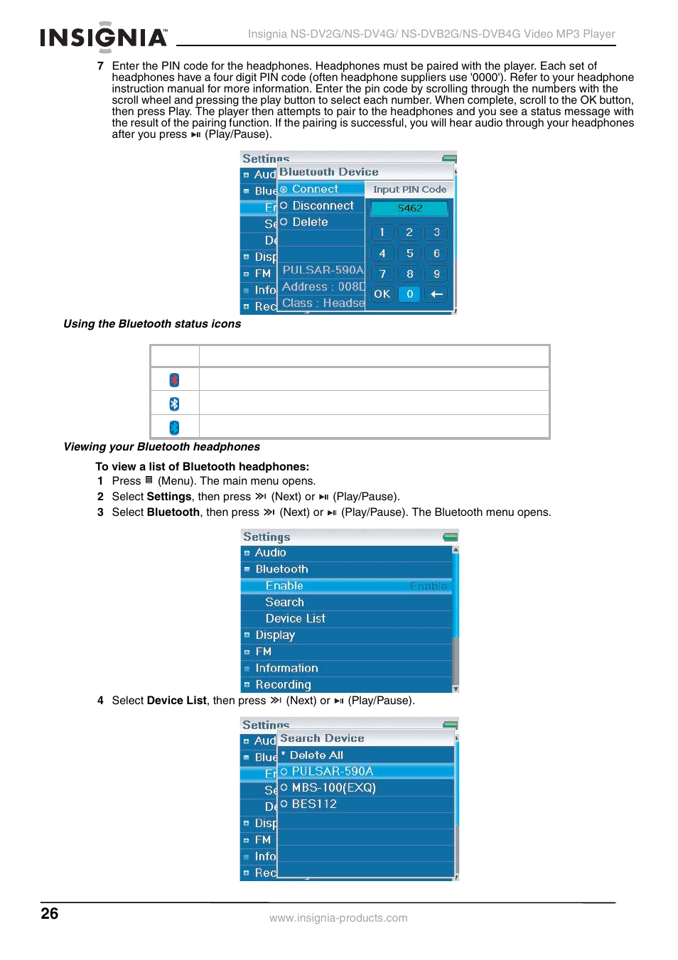 Insignia NS-DVB2G/DVB4G User Manual | Page 28 / 72