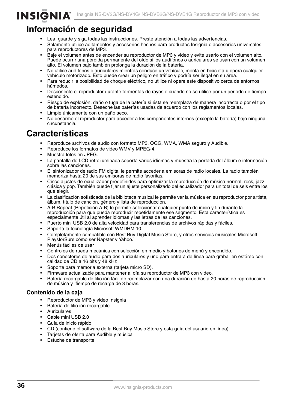 Insignia NS-DVB2G/DVB4G User Manual | Page 38 / 72