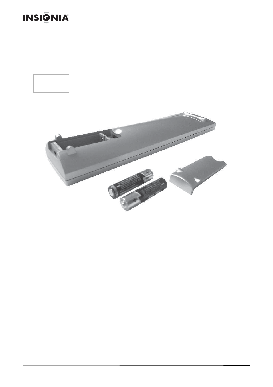 Instalación de las pilas del control remoto, Para instalar las pilas del control remoto | Insignia IS-EDPLTV42 User Manual | Page 83 / 106