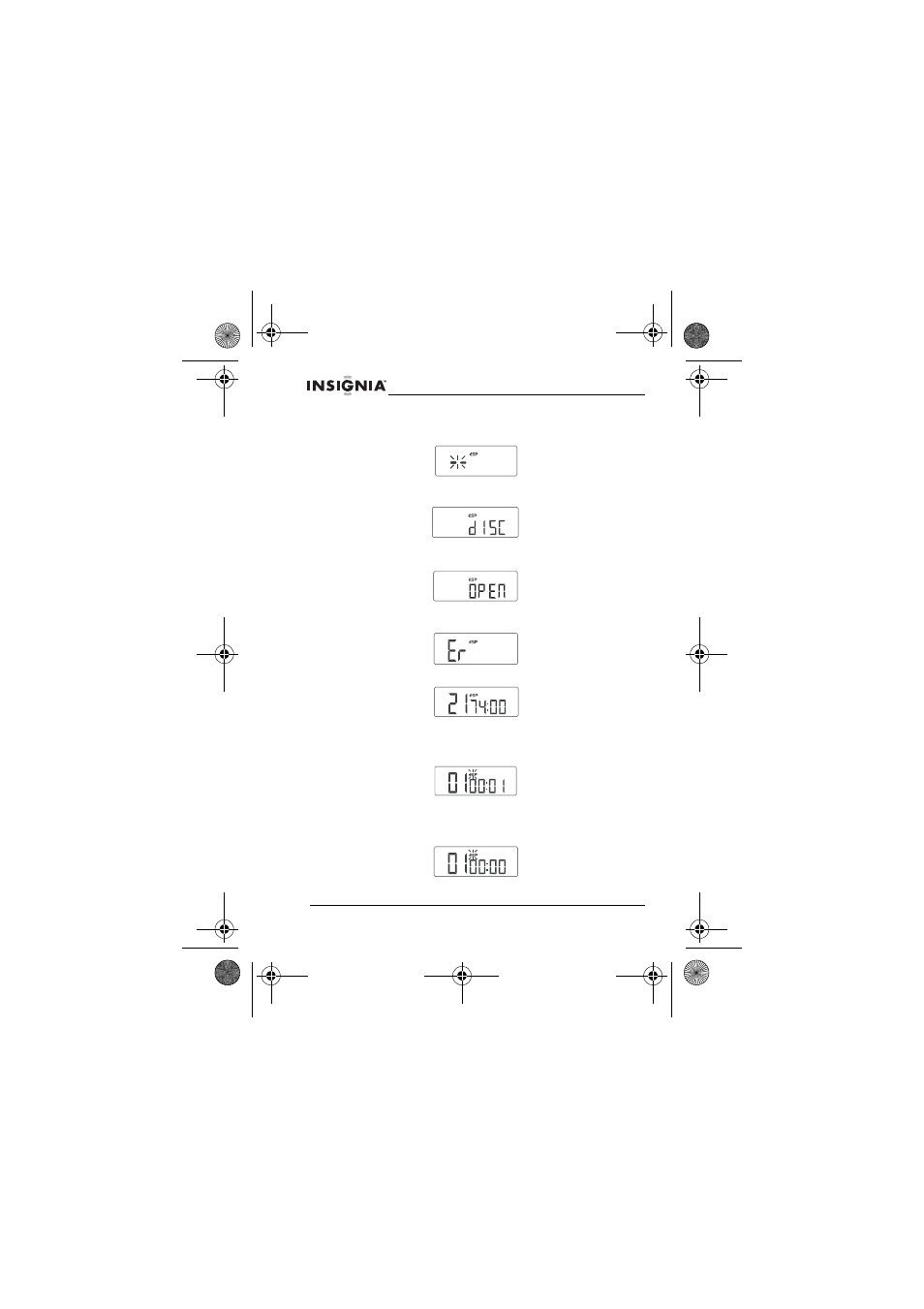 Lcd information, Playing a stopped cd | Insignia NS-P3111 User Manual | Page 12 / 68