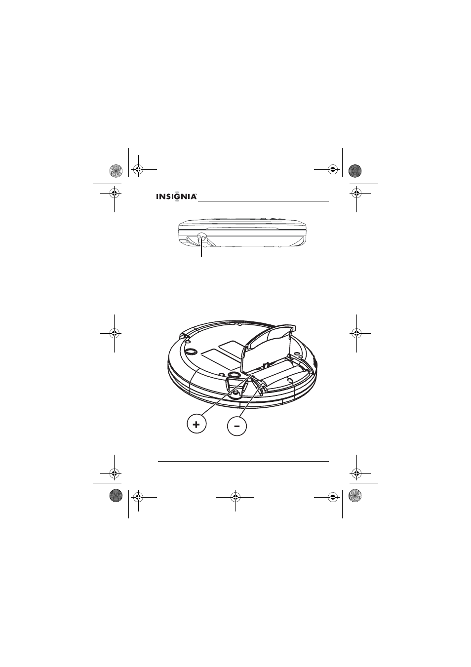 Prise d’entrée cc latérale, Configuration du lecteur de cd, Sources d’alimentation | Installation des piles | Insignia NS-P3111 User Manual | Page 28 / 68