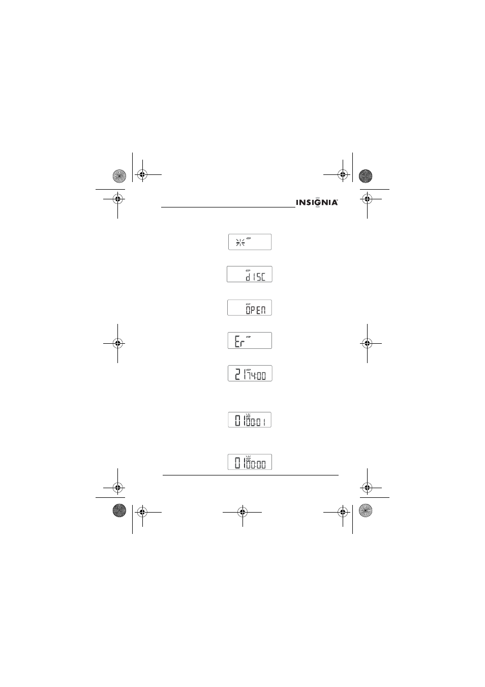 Información del lcd, Reproducción de un cd detenido | Insignia NS-P3111 User Manual | Page 55 / 68