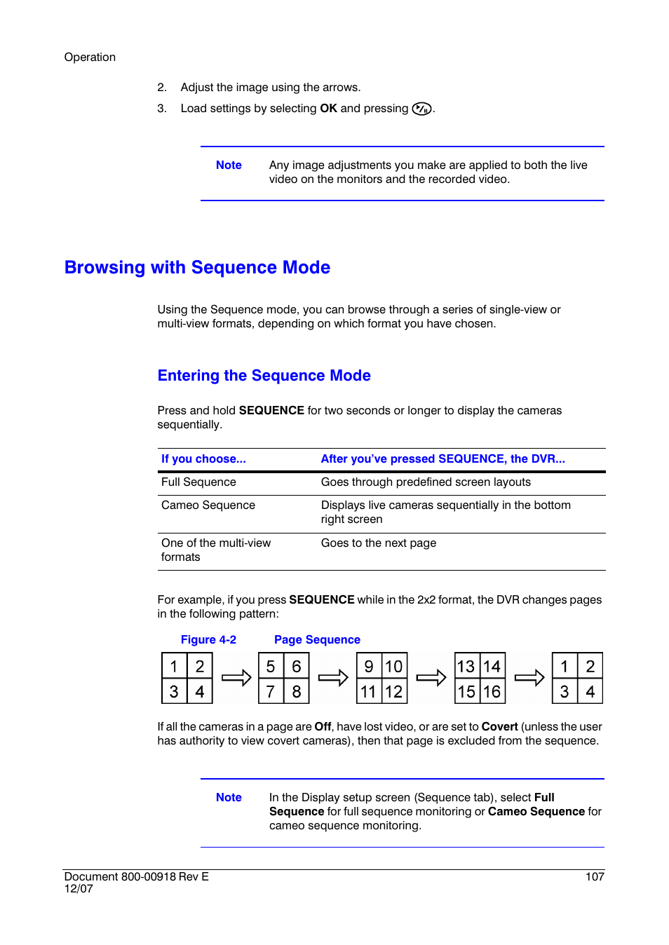 Browsing with sequence mode, Figure 4-2, Entering the sequence mode | Insignia HRSD16 User Manual | Page 107 / 160