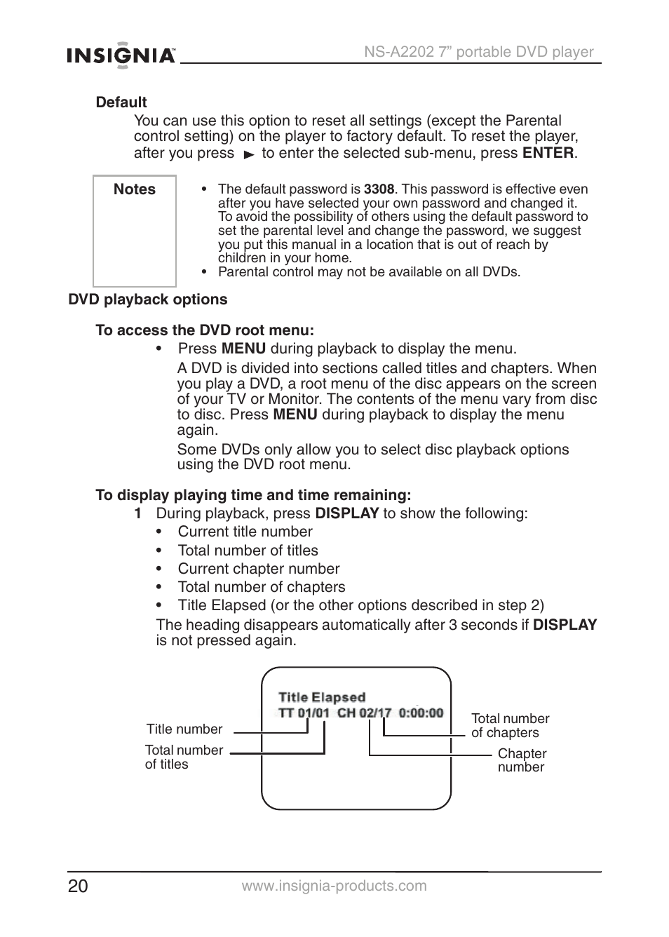 Insignia NS-A2202 User Manual | Page 21 / 102
