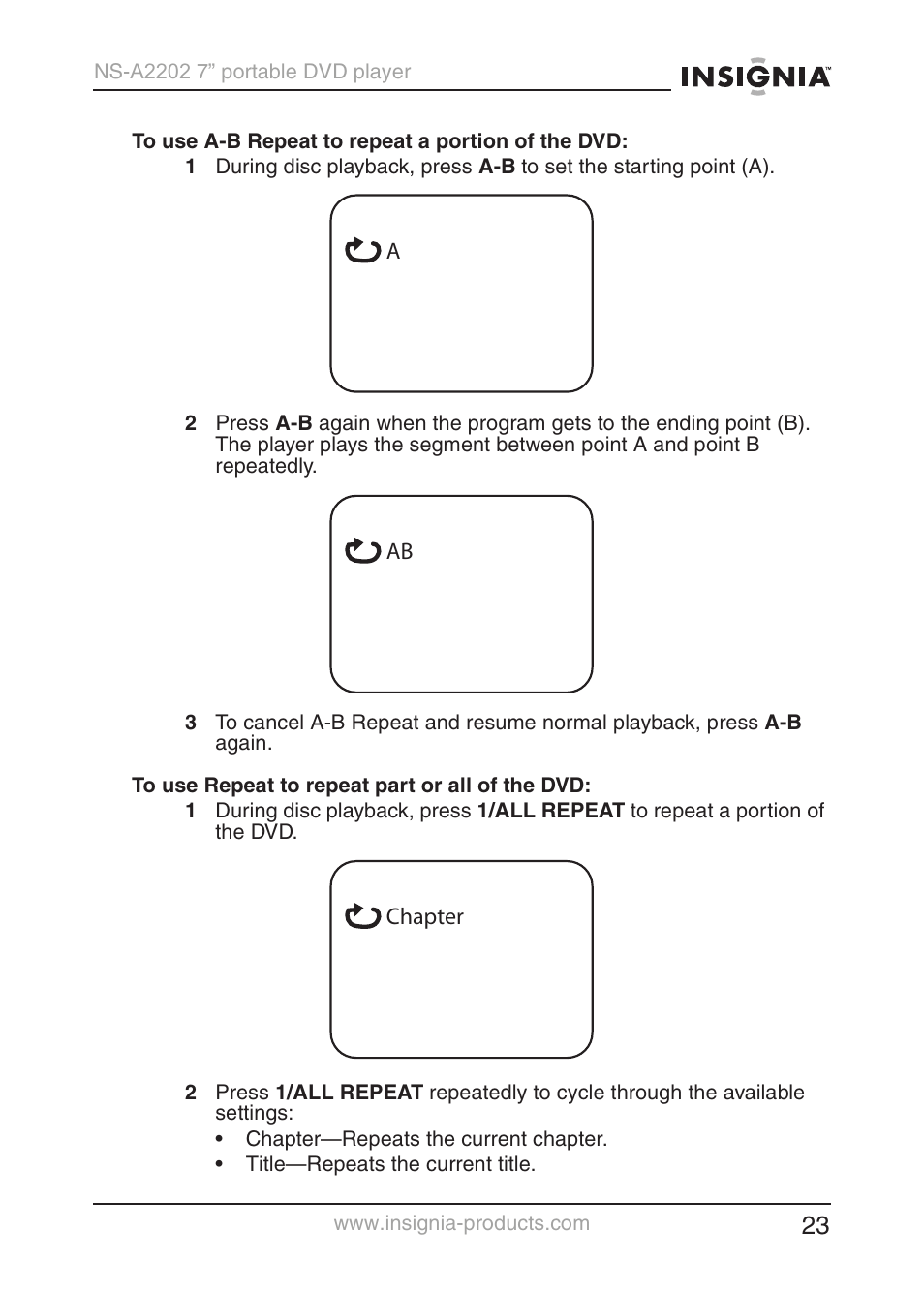 Insignia NS-A2202 User Manual | Page 24 / 102
