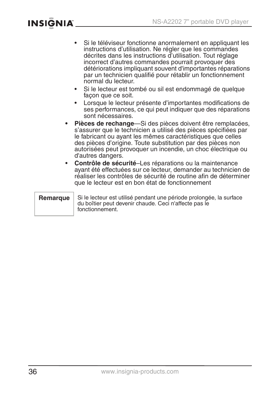 Insignia NS-A2202 User Manual | Page 37 / 102