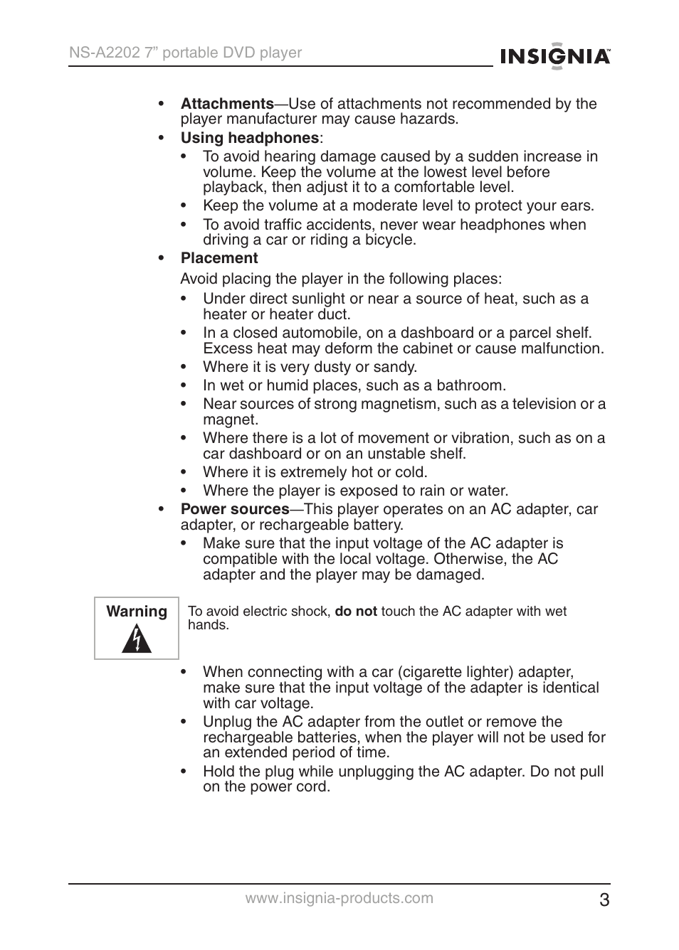 Insignia NS-A2202 User Manual | Page 4 / 102