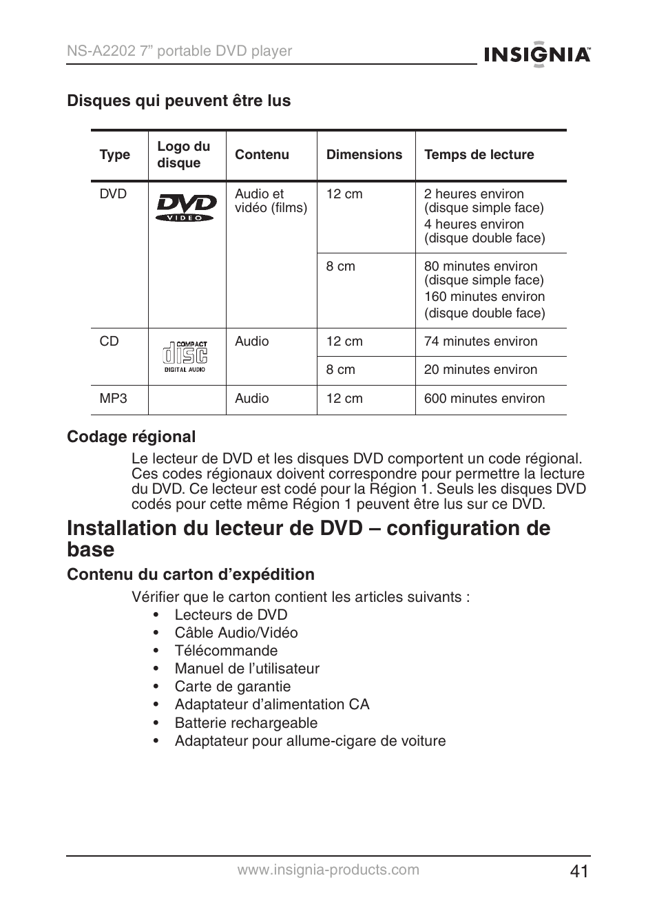 Insignia NS-A2202 User Manual | Page 42 / 102