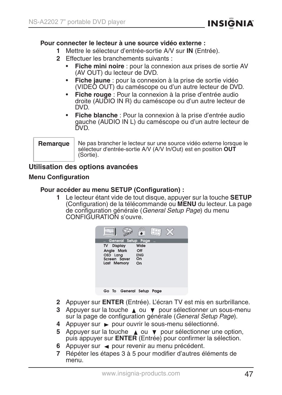 Insignia NS-A2202 User Manual | Page 48 / 102