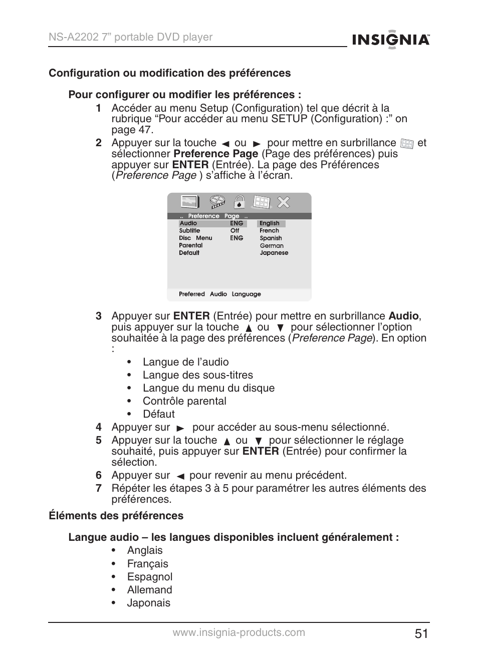 Insignia NS-A2202 User Manual | Page 52 / 102