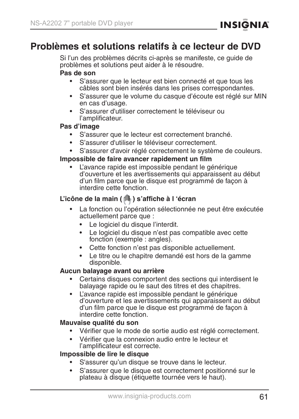 Insignia NS-A2202 User Manual | Page 62 / 102
