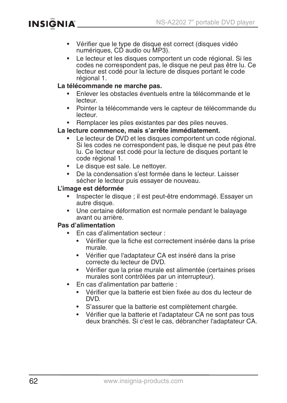 Insignia NS-A2202 User Manual | Page 63 / 102